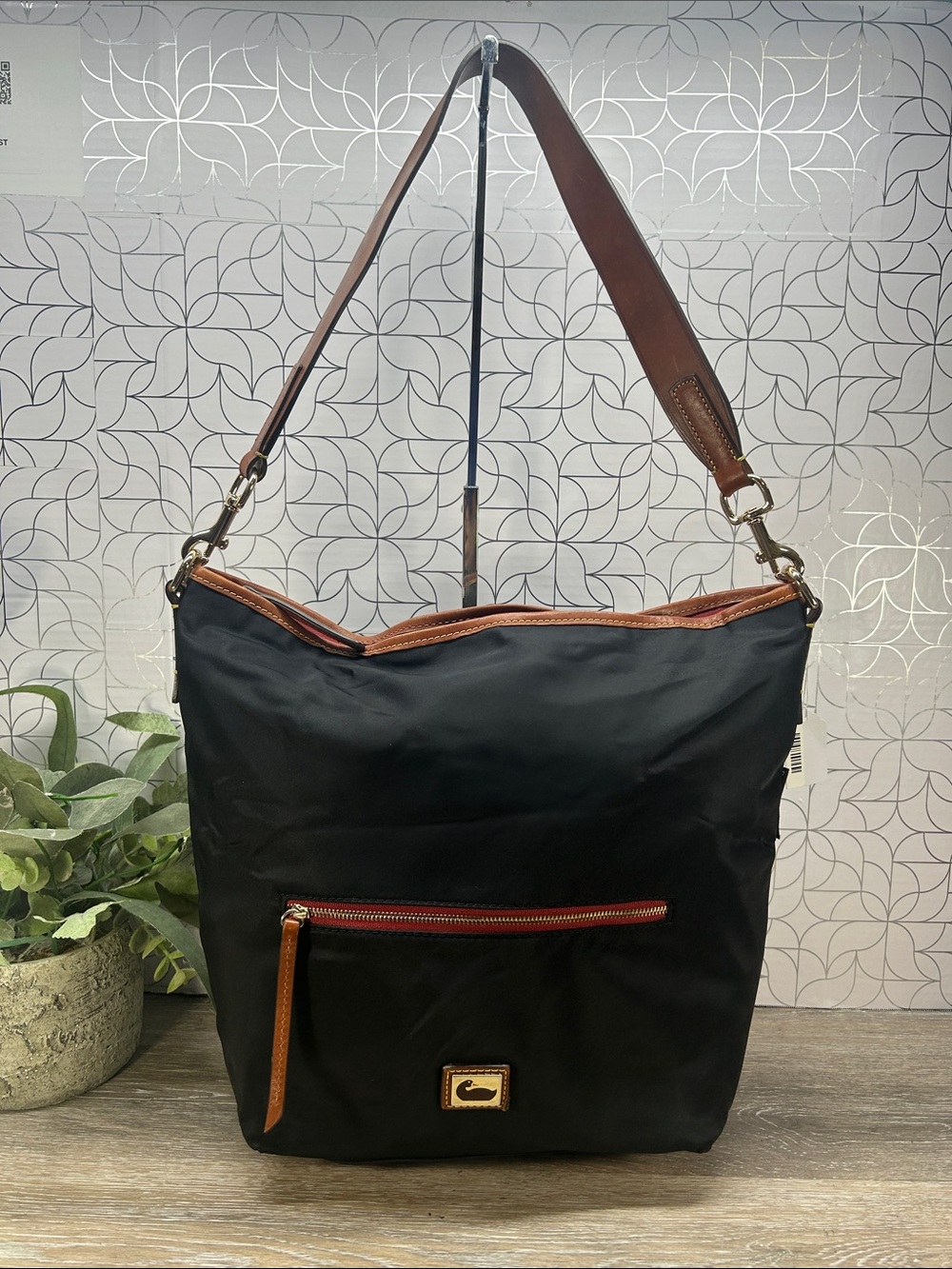 8825 Dooney & Bourke black nylon bag 268248825
